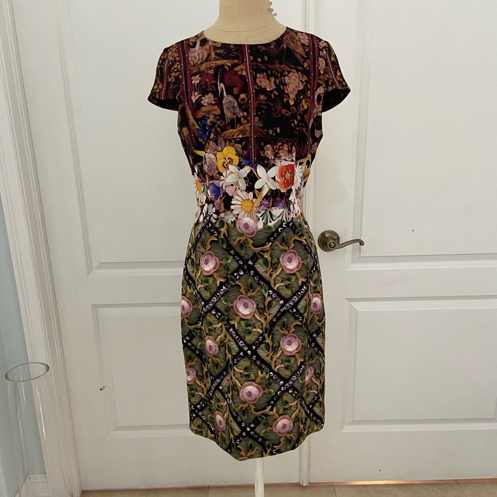 Beautiful Mary Katrantzou 100% Silk dress.